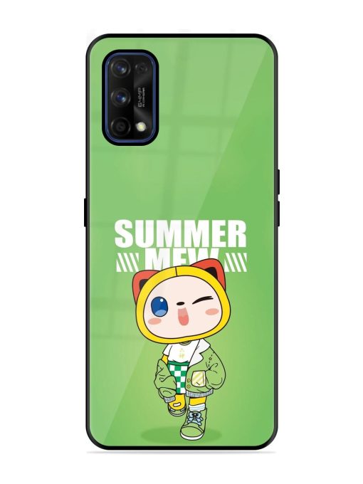 Purrfect Summer Glossy Soft Edge Case for Realme 7 Pro Chachhi