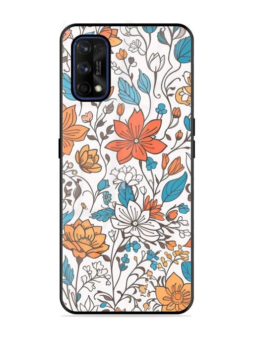 Floral Symphony Glossy Soft Edge Case for Realme 7 Pro Chachhi