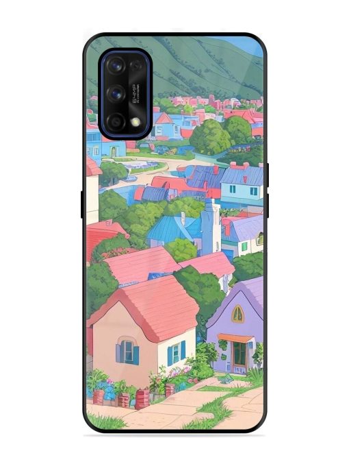 Pastel Paradise Glossy Soft Edge Case for Realme 7 Pro Chachhi