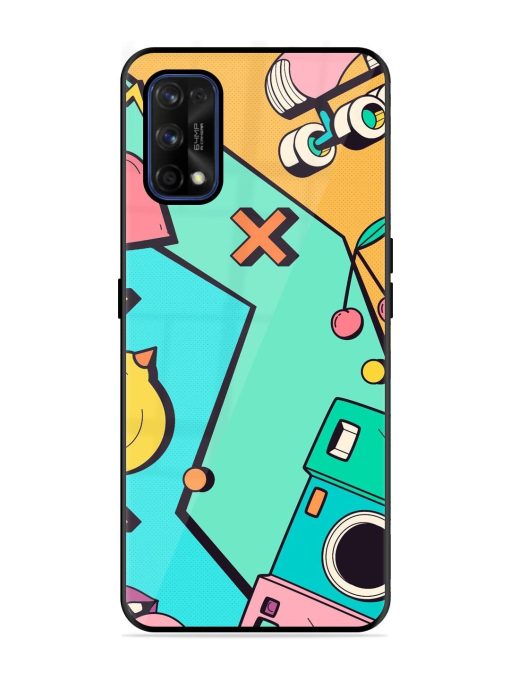 Retro Remix Glossy Soft Edge Case for Realme 7 Pro Chachhi