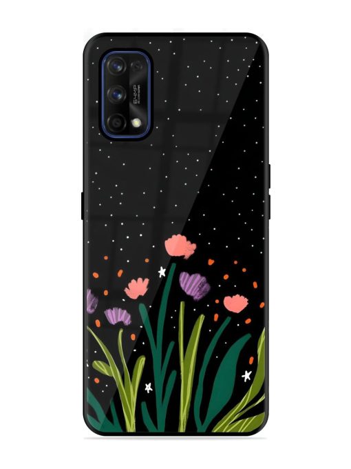 Midnight Bloom Glossy Soft Edge Case for Realme 7 Pro Chachhi