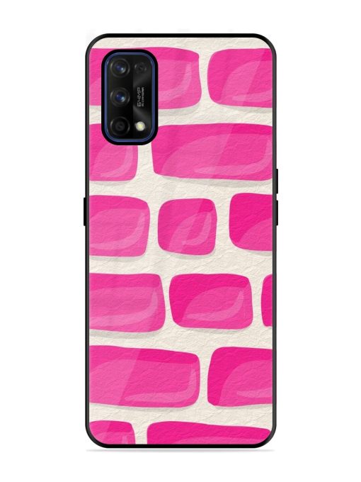 Pink Brick Wall Glossy Soft Edge Case for Realme 7 Pro Chachhi