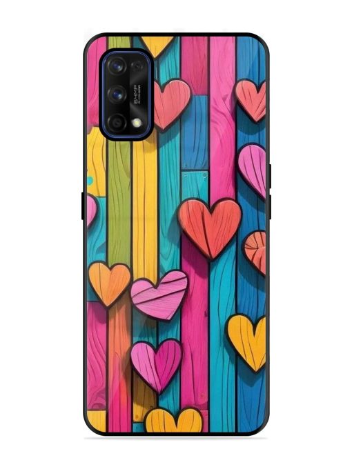 Rainbow Of Hearts Glossy Soft Edge Case for Realme 7 Pro Chachhi