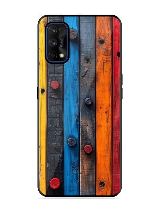 Rainbow Plank Glossy Soft Edge Case for Realme 7 Pro Chachhi