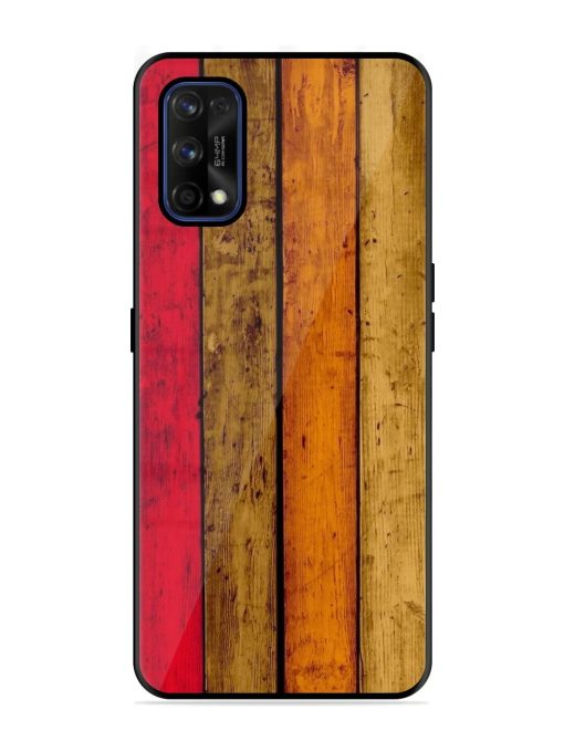 Colorful Woodgrain Glossy Soft Edge Case for Realme 7 Pro Chachhi