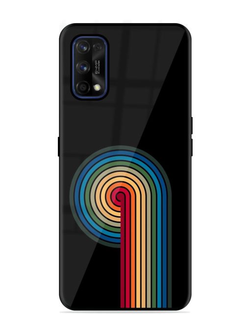 Rainbow Ripple Glossy Soft Edge Case for Realme 7 Pro Chachhi