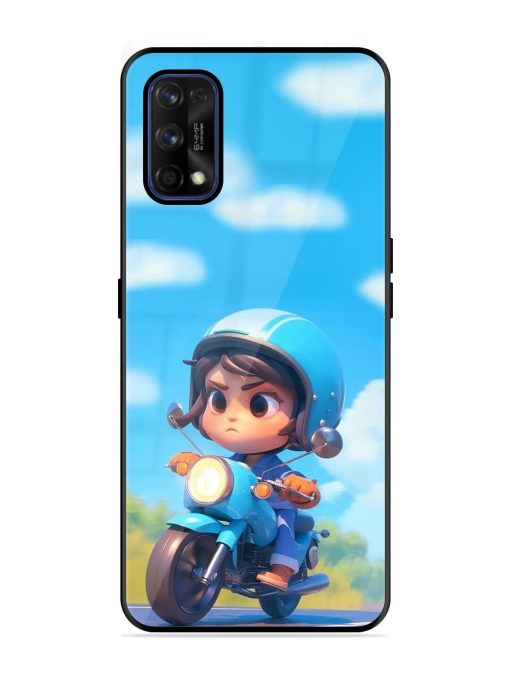 Little Rider Glossy Soft Edge Case for Realme 7 Pro Chachhi