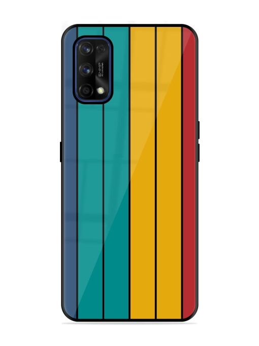 Retro Stripes Glossy Soft Edge Case for Realme 7 Pro Chachhi