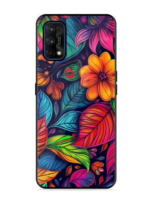 Rainbow Of Blooms Glossy Soft Edge Case for Realme 7 Pro Chachhi