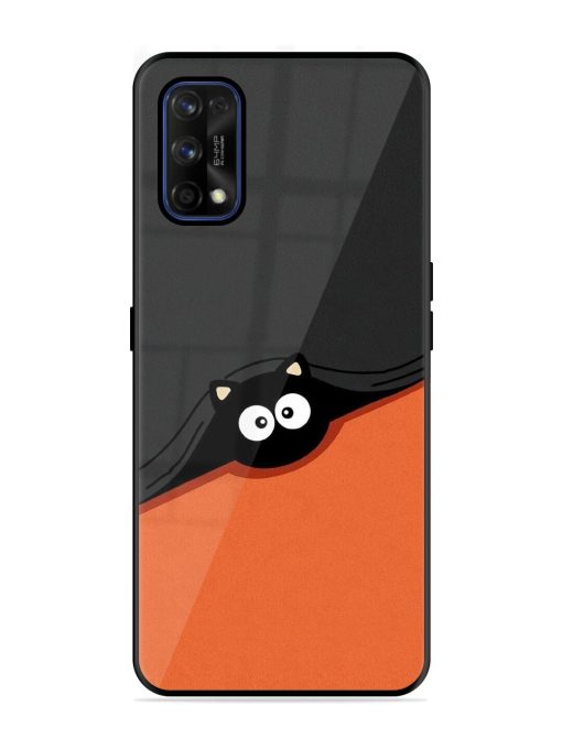 Peek-A-Boo Kitty Glossy Soft Edge Case for Realme 7 Pro Chachhi