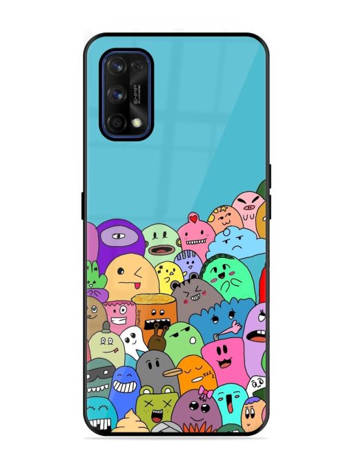 Monster Mash Glossy Soft Edge Case for Realme 7 Pro Chachhi