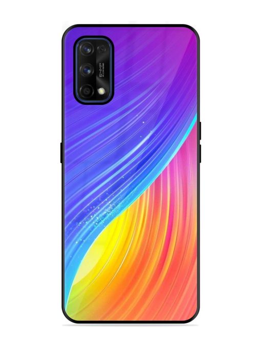 Neon Swirl Glossy Soft Edge Case for Realme 7 Pro Chachhi