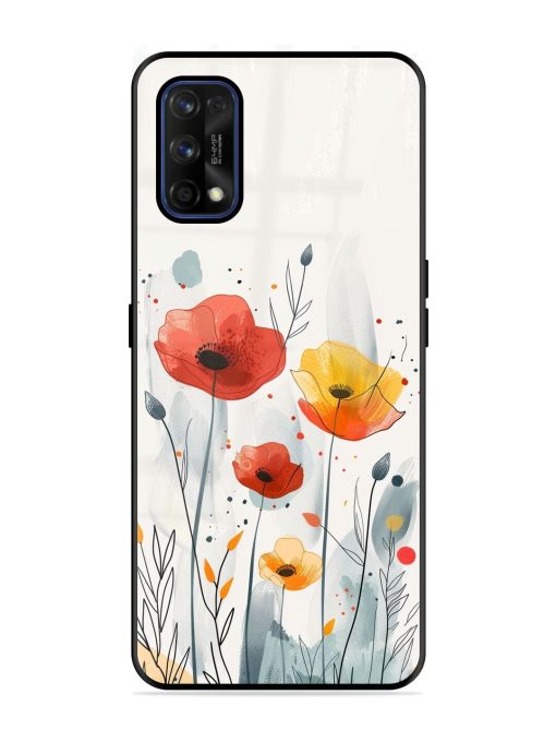 Poppy Fields Glossy Soft Edge Case for Realme 7 Pro Chachhi