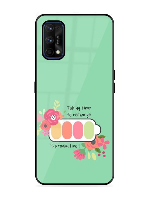 Recharge And Bloom Glossy Soft Edge Case for Realme 7 Pro Chachhi