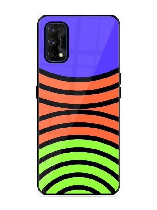 Psychedelic Stripe Symphony Glossy Soft Edge Case for Realme 7 Pro Chachhi