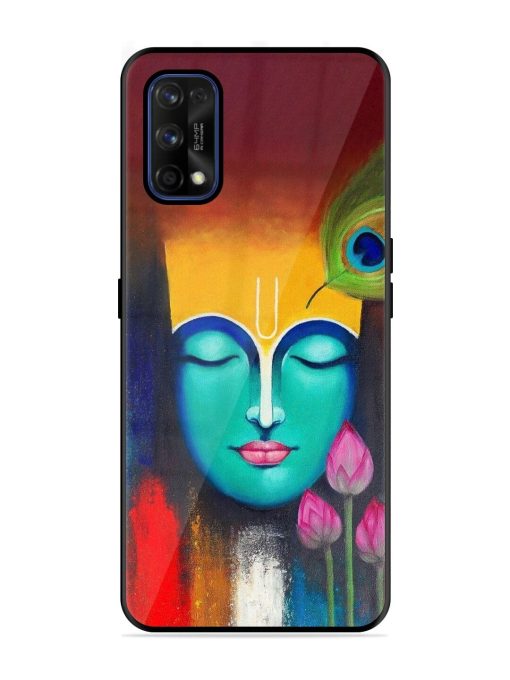 Divine Tranquility: The Face Of Krishna Glossy Soft Edge Case for Realme 7 Pro Chachhi