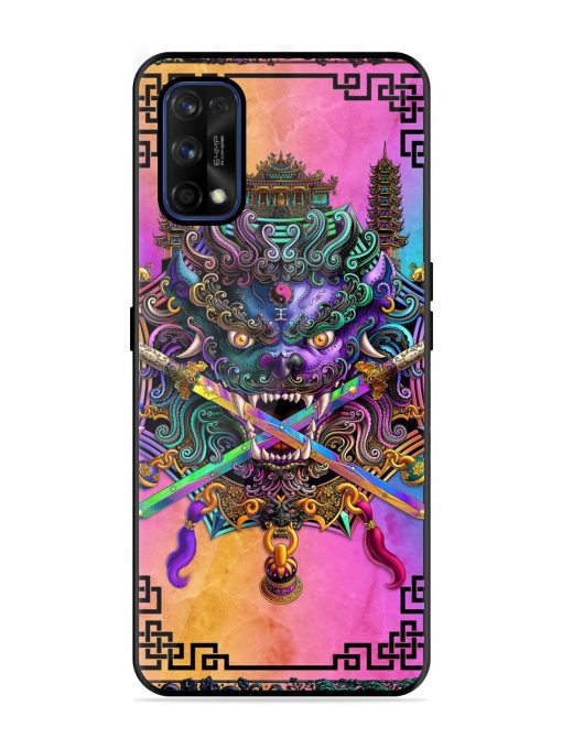 Psychedelic Fu Dog Tapestry Glossy Soft Edge Case for Realme 7 Pro Chachhi