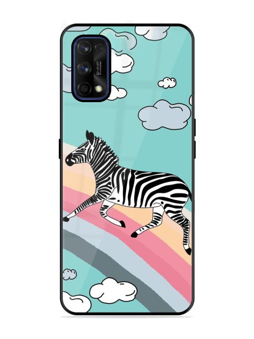 Zebra On A Rainbow Glossy Soft Edge Case for Realme 7 Pro Chachhi