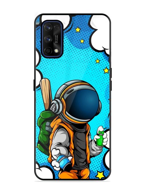 Space Graffiti Artist Glossy Soft Edge Case for Realme 7 Pro Chachhi