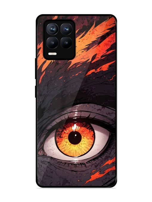 Inferno Gaze Glossy Soft Edge Case for Realme 8 (4G) Chachhi