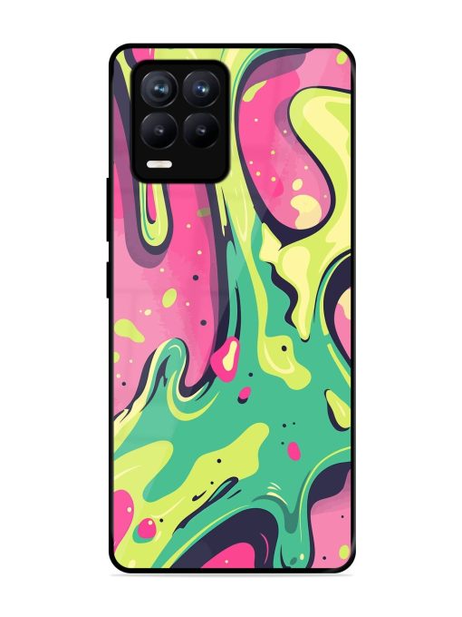 Gooey Grooves Glossy Soft Edge Case for Realme 8 (4G) Chachhi