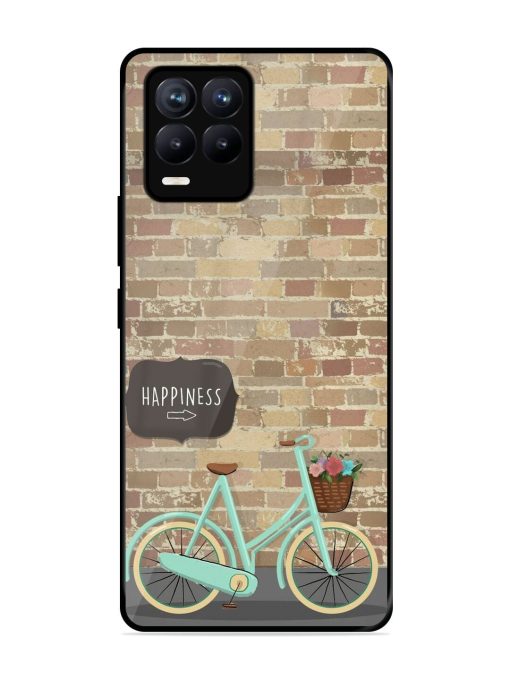 Pedaling Towards Happiness Glossy Soft Edge Case for Realme 8 (4G) Chachhi