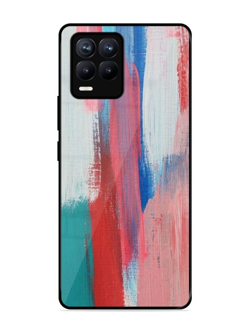 Colorful Chaos Glossy Soft Edge Case for Realme 8 (4G) Chachhi