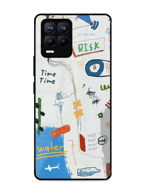 Mind Map Madness Glossy Soft Edge Case for Realme 8 (4G) Chachhi