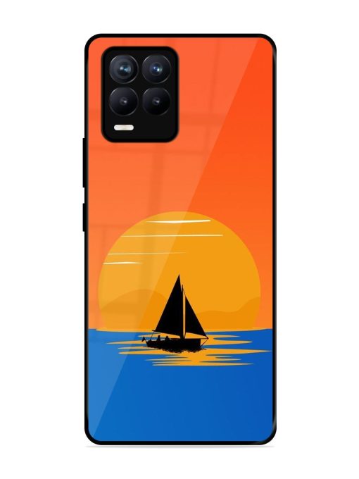 Sunset Sail Glossy Soft Edge Case for Realme 8 (4G) Chachhi