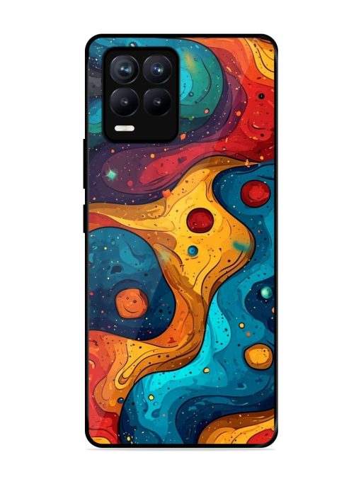 Cosmic Swirl Glossy Soft Edge Case for Realme 8 (4G) Chachhi