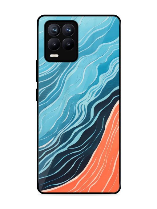 Oceanic Divide Glossy Soft Edge Case for Realme 8 (4G) Chachhi