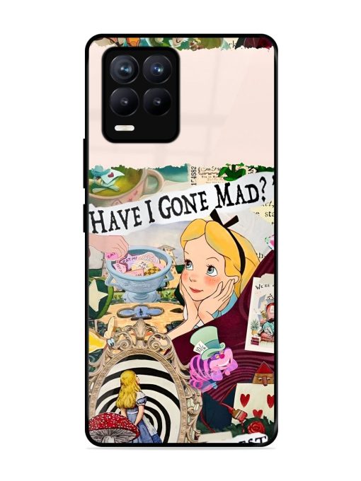 Mad Hatter'S Collage Glossy Soft Edge Case for Realme 8 (4G) Chachhi