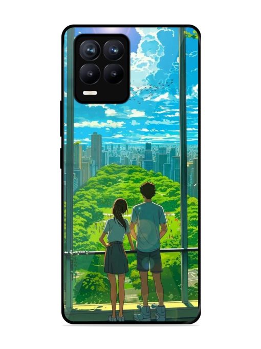 Cyberpunk Dreamscape Glossy Soft Edge Case for Realme 8 (4G) Chachhi