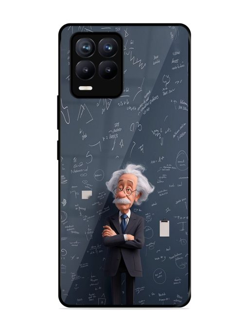 Albert Einstein Glossy Soft Edge Case for Realme 8 (4G) Chachhi