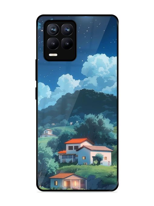 Peaceful Nightscape Glossy Soft Edge Case for Realme 8 (4G) Chachhi