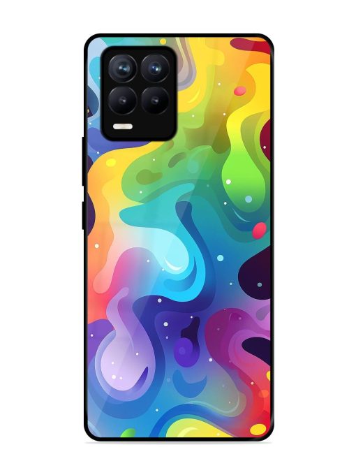 Rainbow River Glossy Soft Edge Case for Realme 8 (4G) Chachhi