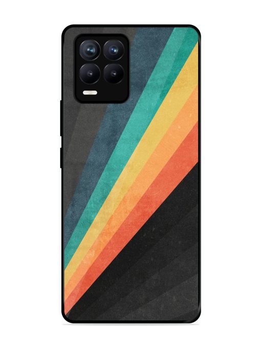 Retro Spectrum Glossy Soft Edge Case for Realme 8 (4G) Chachhi