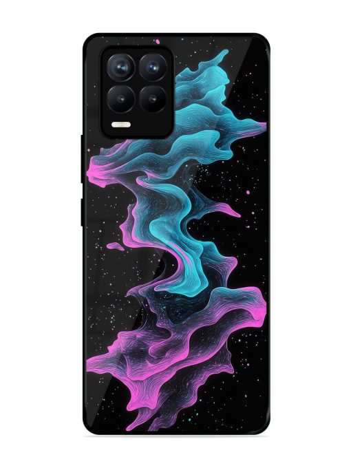 Cosmic Currents Glossy Soft Edge Case for Realme 8 (4G) Chachhi