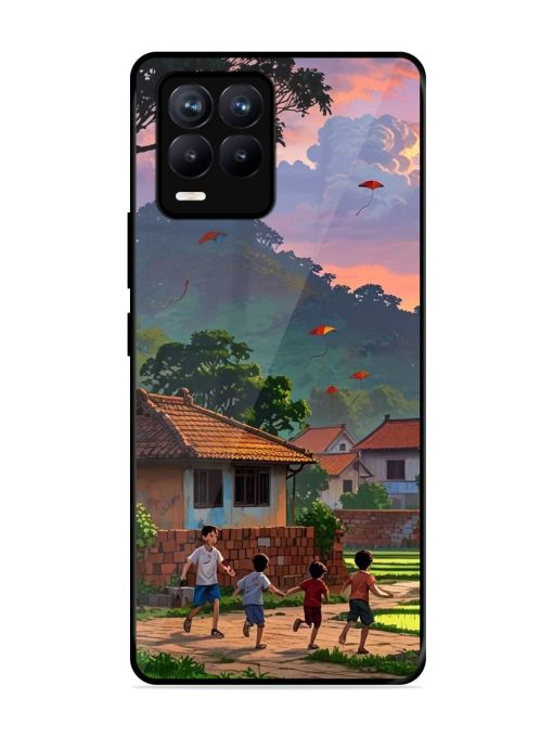 Sunset Play Glossy Soft Edge Case for Realme 8 (4G) Chachhi