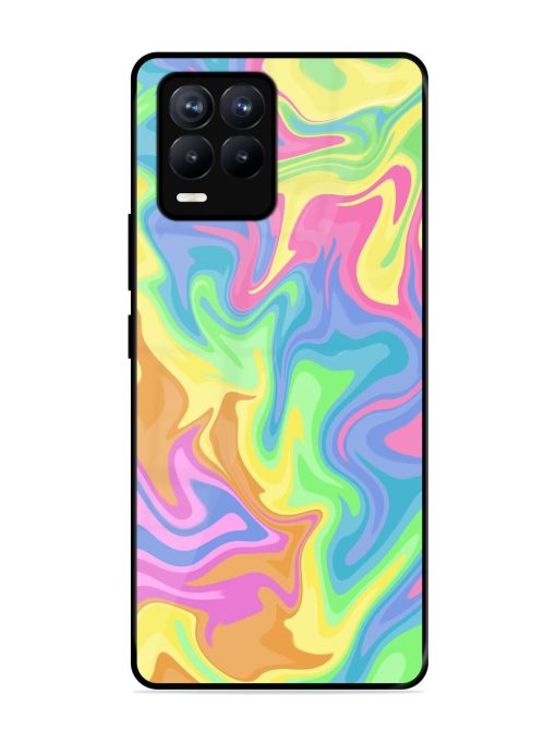 Whimsical Swirl Glossy Soft Edge Case for Realme 8 (4G) Chachhi