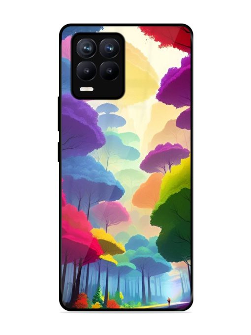 Rainbow Road Glossy Soft Edge Case for Realme 8 (4G) Chachhi