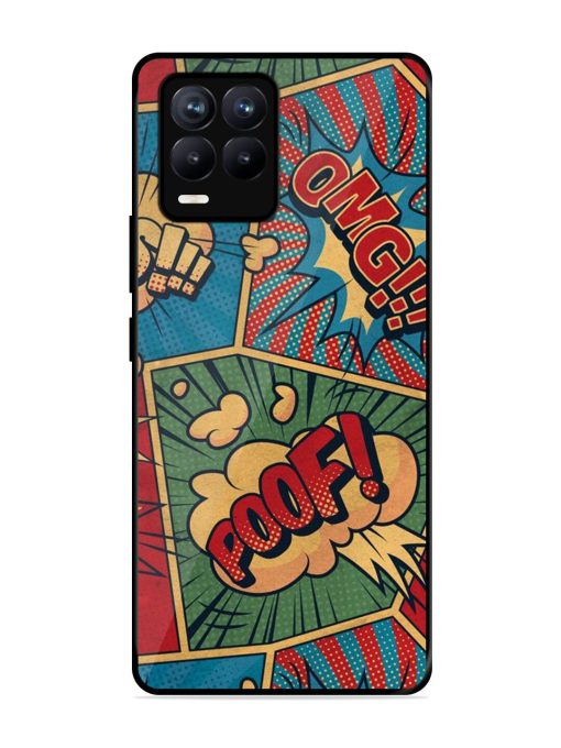 Comic Book Chaos Glossy Soft Edge Case for Realme 8 (4G)