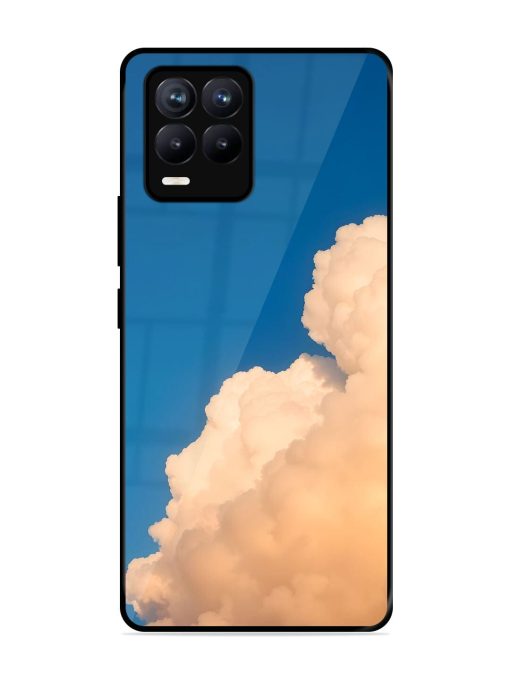 Golden Cloudscape Glossy Soft Edge Case for Realme 8 (4G) Chachhi