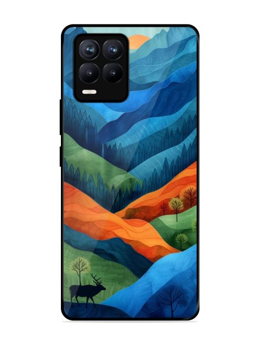 Layers Of The Land Glossy Soft Edge Case for Realme 8 (4G) Chachhi