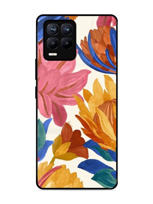 Blooming Tapestry Glossy Soft Edge Case for Realme 8 (4G) Chachhi