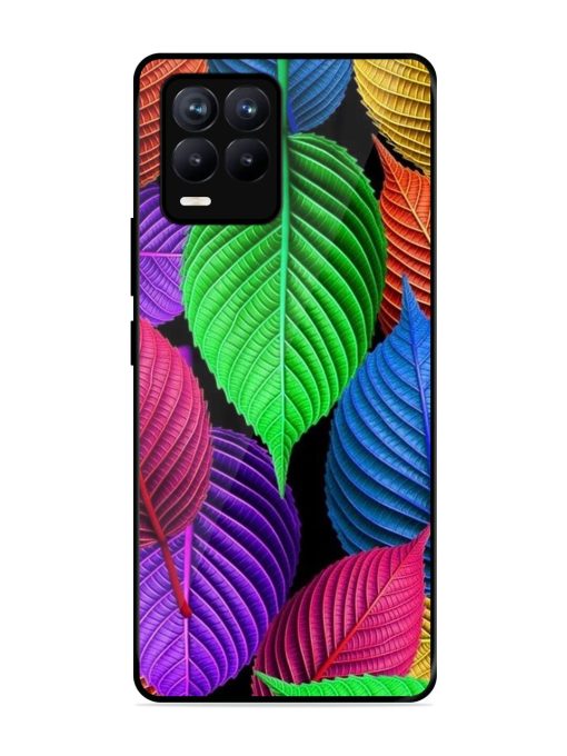 Rainbow Leaf Symphony Glossy Soft Edge Case for Realme 8 (4G) Chachhi