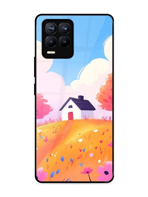 Hilltop Haven Glossy Soft Edge Case for Realme 8 (4G) Chachhi