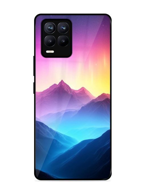 Cosmic Mountains Glossy Soft Edge Case for Realme 8 (4G) Chachhi