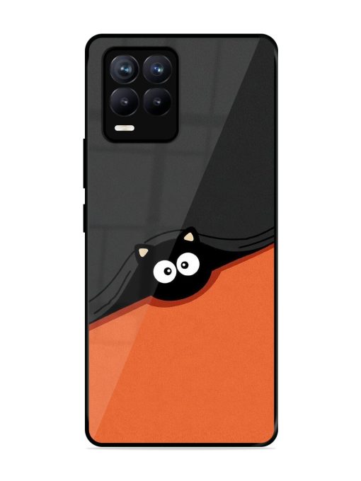 Peek-A-Boo Kitty Glossy Soft Edge Case for Realme 8 (4G) Chachhi