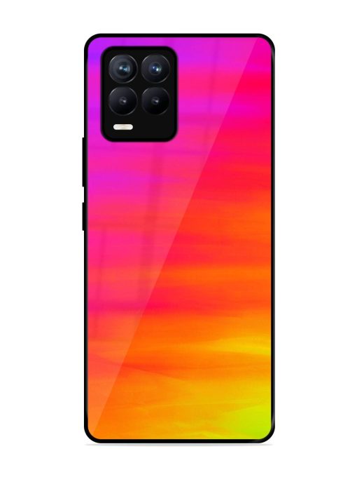 Neon Horizon Glossy Soft Edge Case for Realme 8 (4G) Chachhi